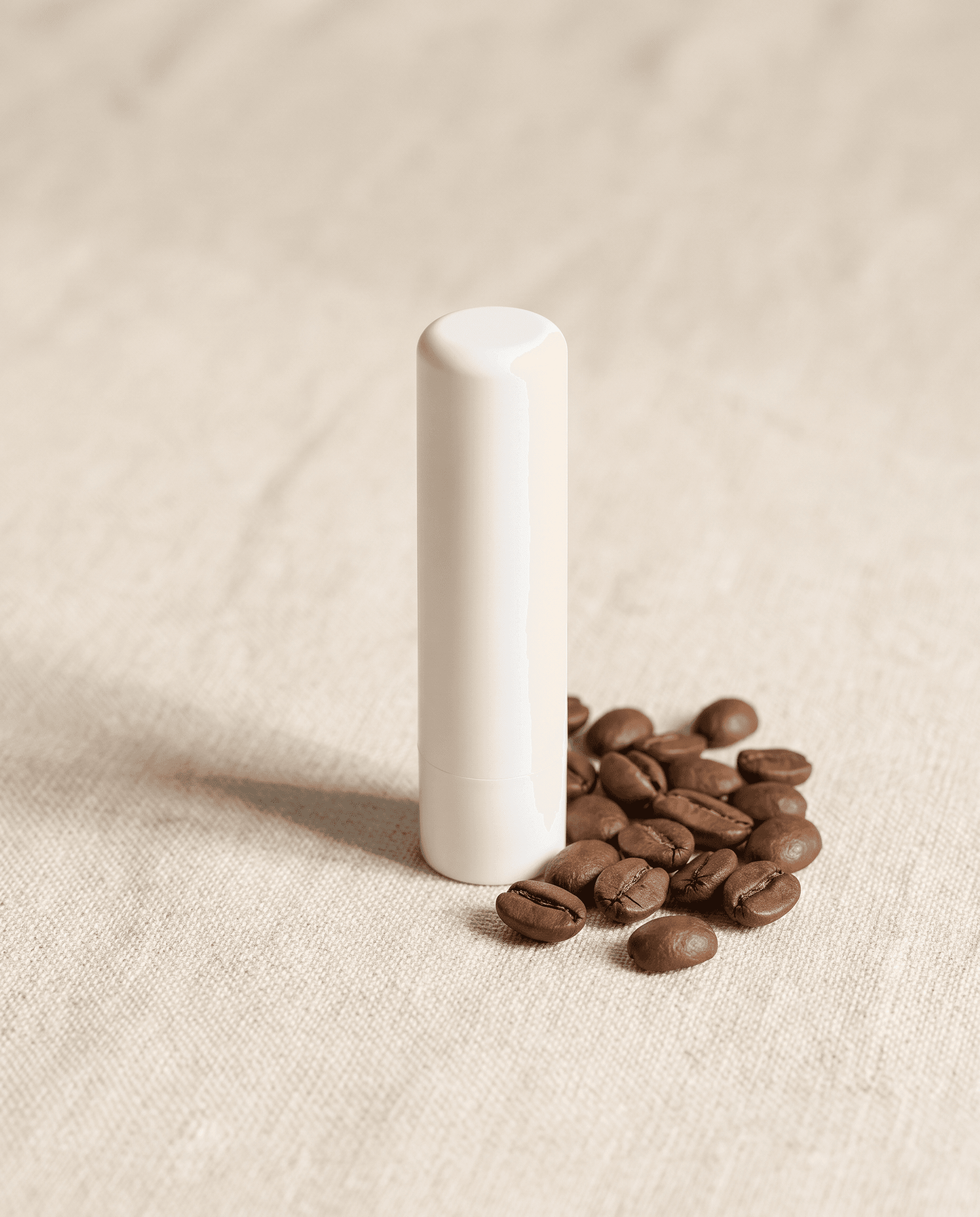 Coffee lip balm tube