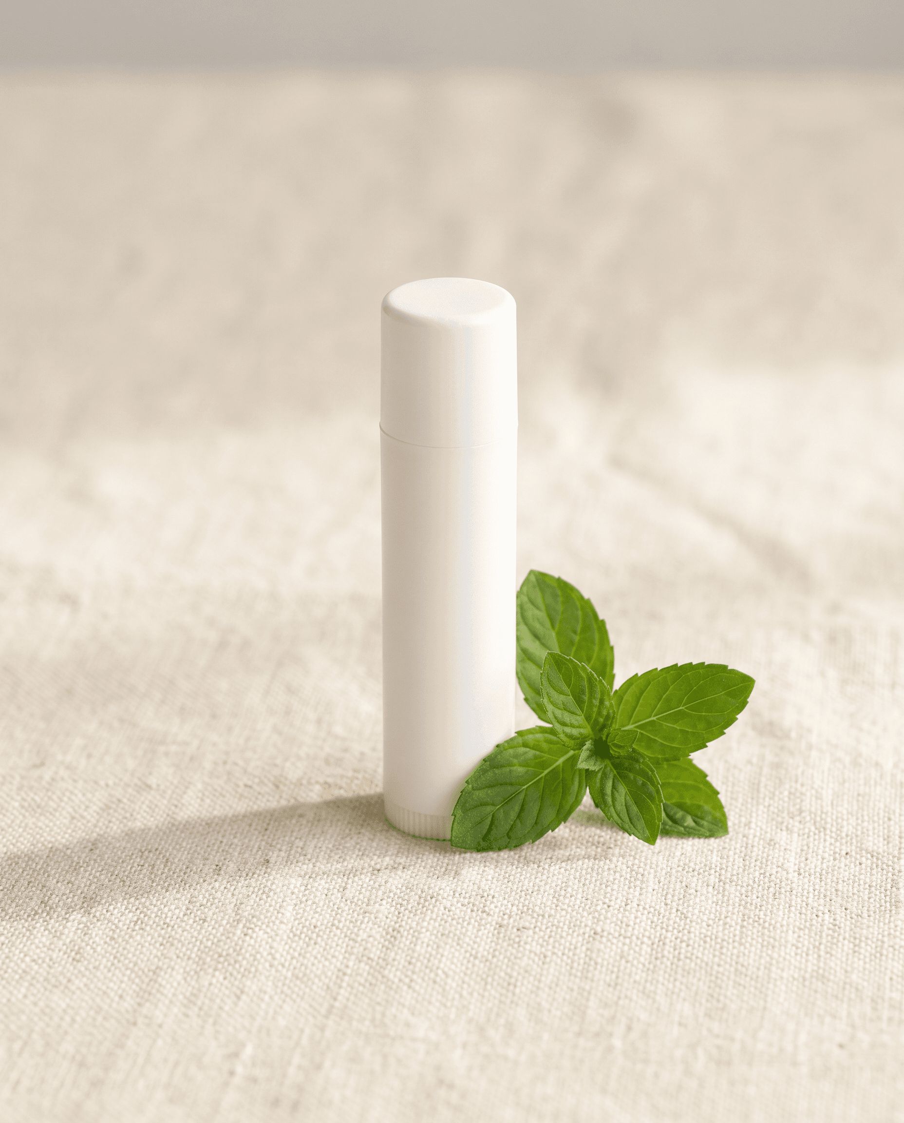 Mint lip balm tube